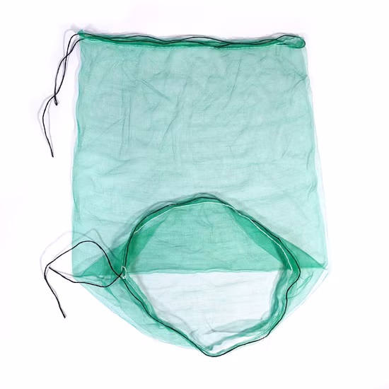 Saco de malha de palma de data mono com cordão verde PE com proteção UV