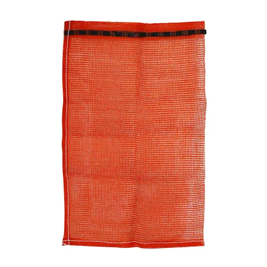 GRS SGS Factory Wholesale Vazio Embalagem com cordão de plástico 25kg 50kg Lenha Legumes Cebola Batata Repolho Frutas Laranja PP Tubular Tecido Leno Net Mesh Bag